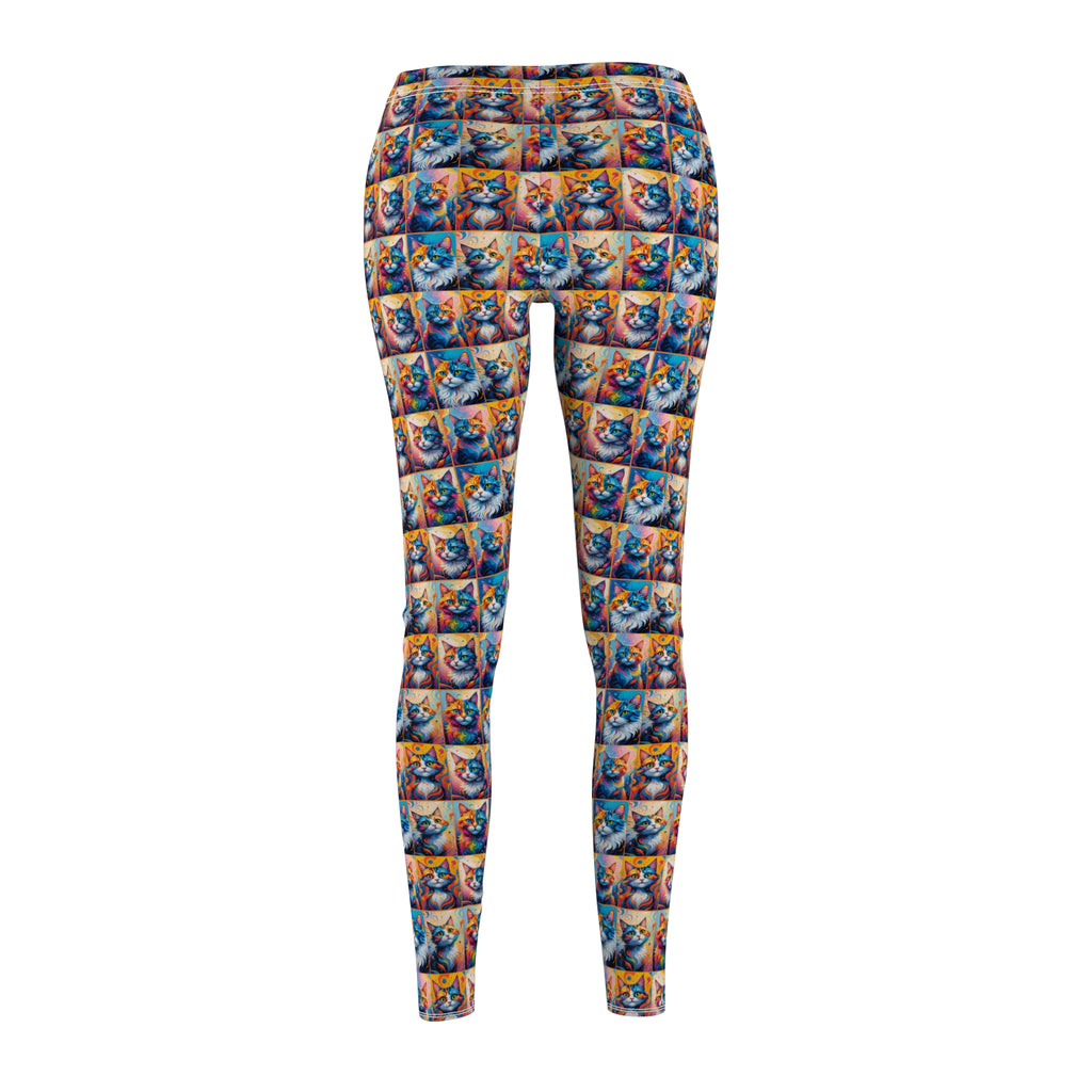 Colorful Kitties Women's Casual Leggings