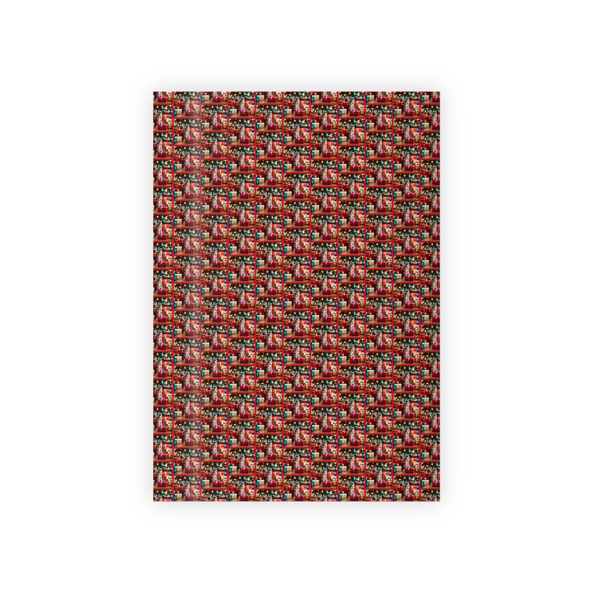 A Gift for You Kitten Gift Wrapping Paper Rolls, 1pc