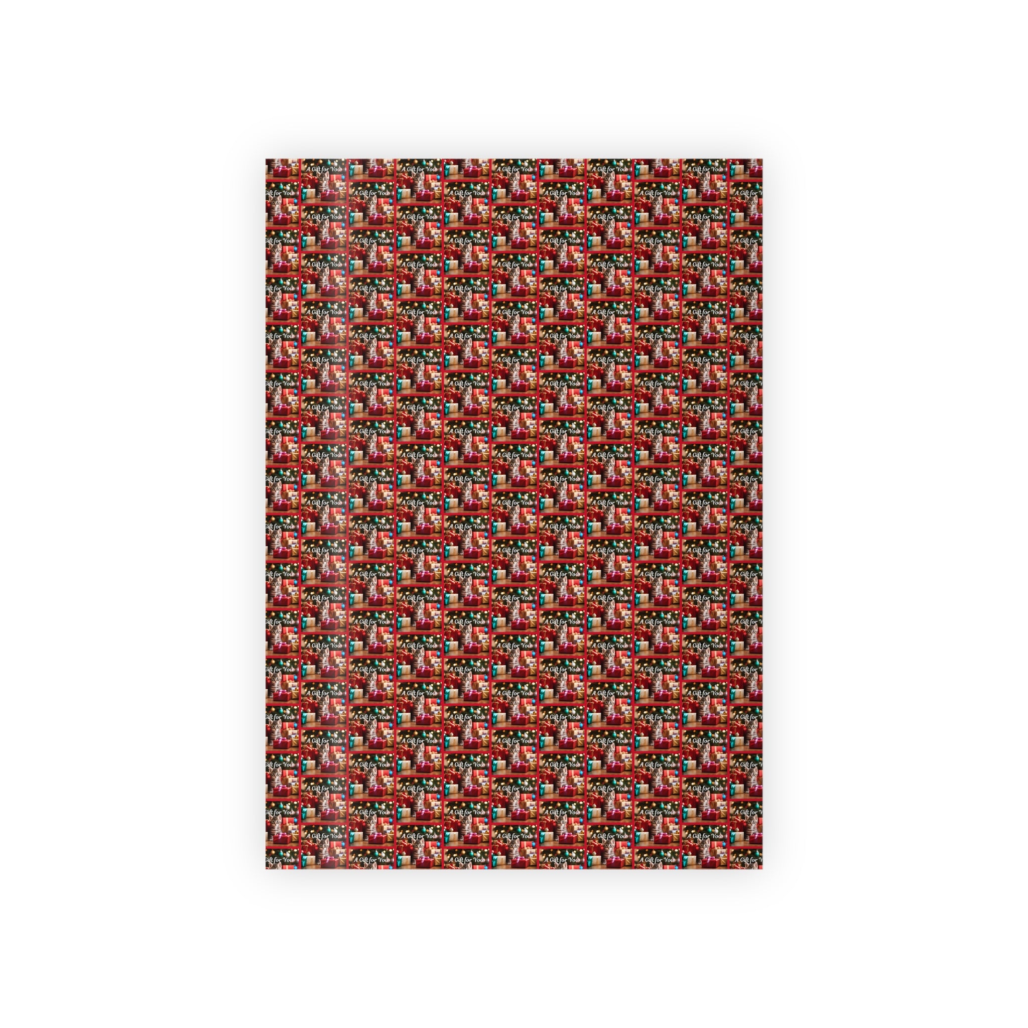 Photo depicting the ​A Gift for You Kitten Gift Wrapping Paper Rolls, 1pc from EpiAl's Shop.