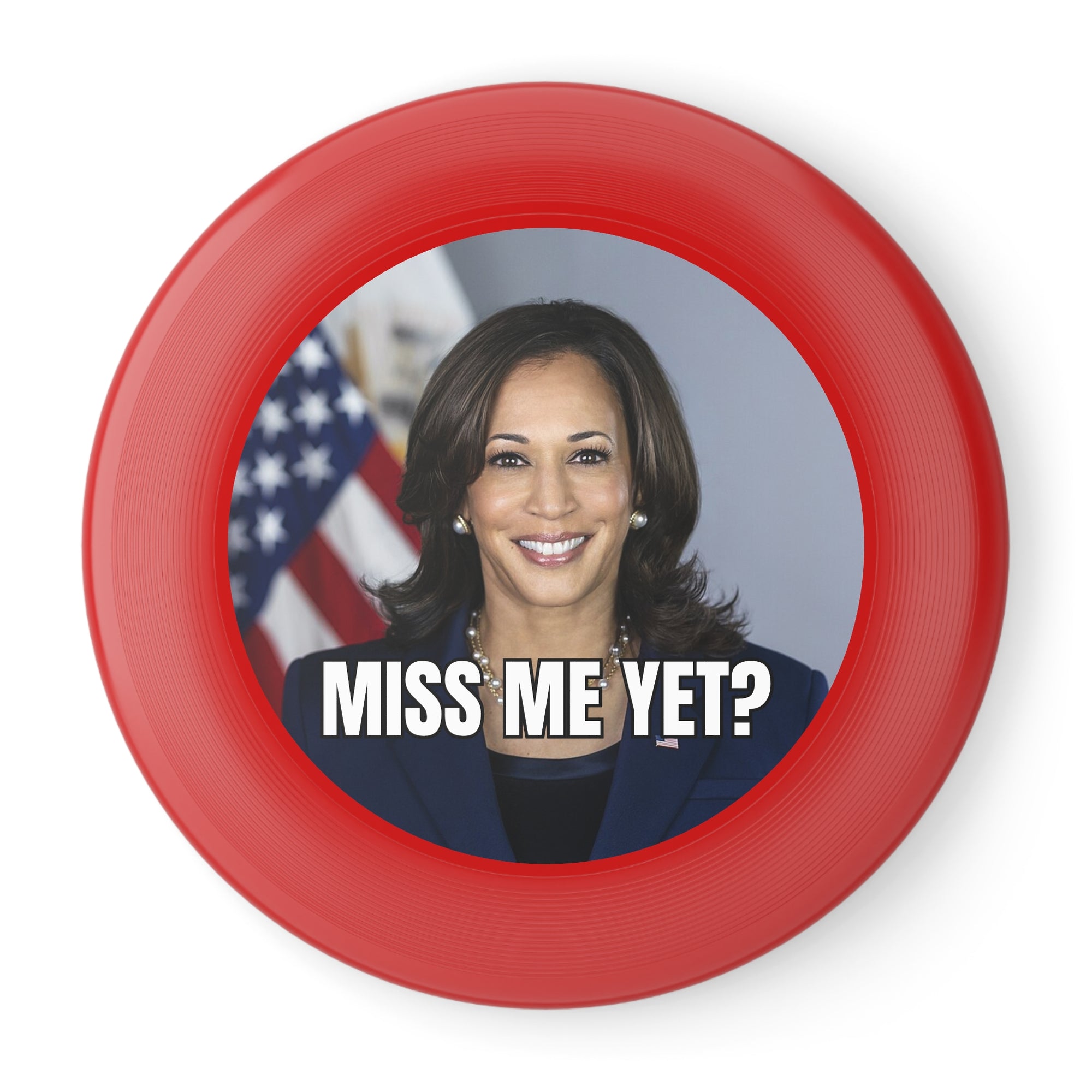 Funny Political Frisbee - 'Miss Me Yet?' Outdoor Game for Large Gatherings