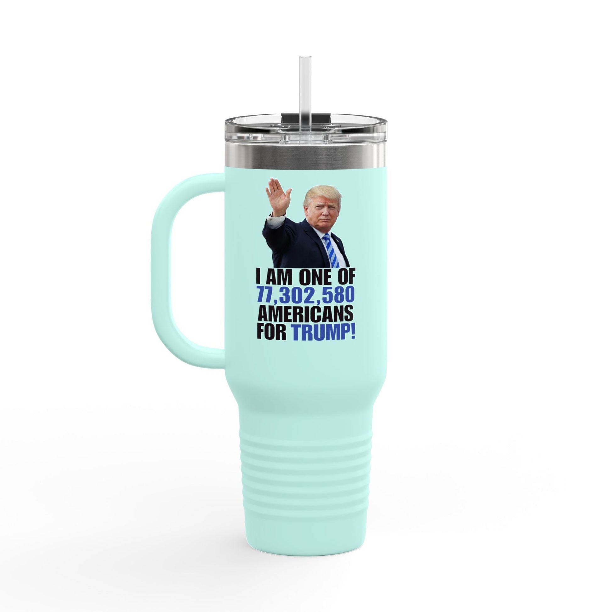 Trump Supporter Insulated Travel Mug | 40oz Coffee Cup for Patriots | Motivational Drinkware Printify