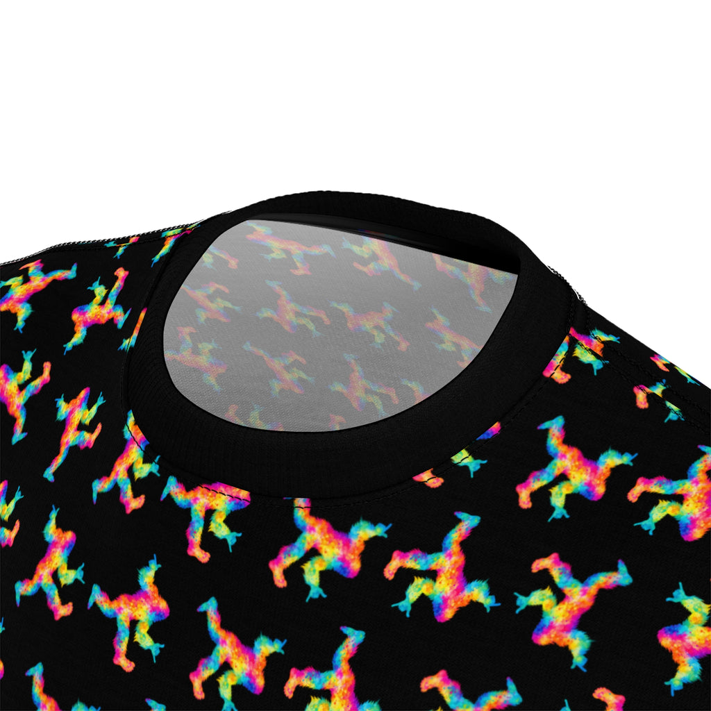 Psychedelic Bigfoot All-Over Print T-Shirt | Rainbow Sasquatch