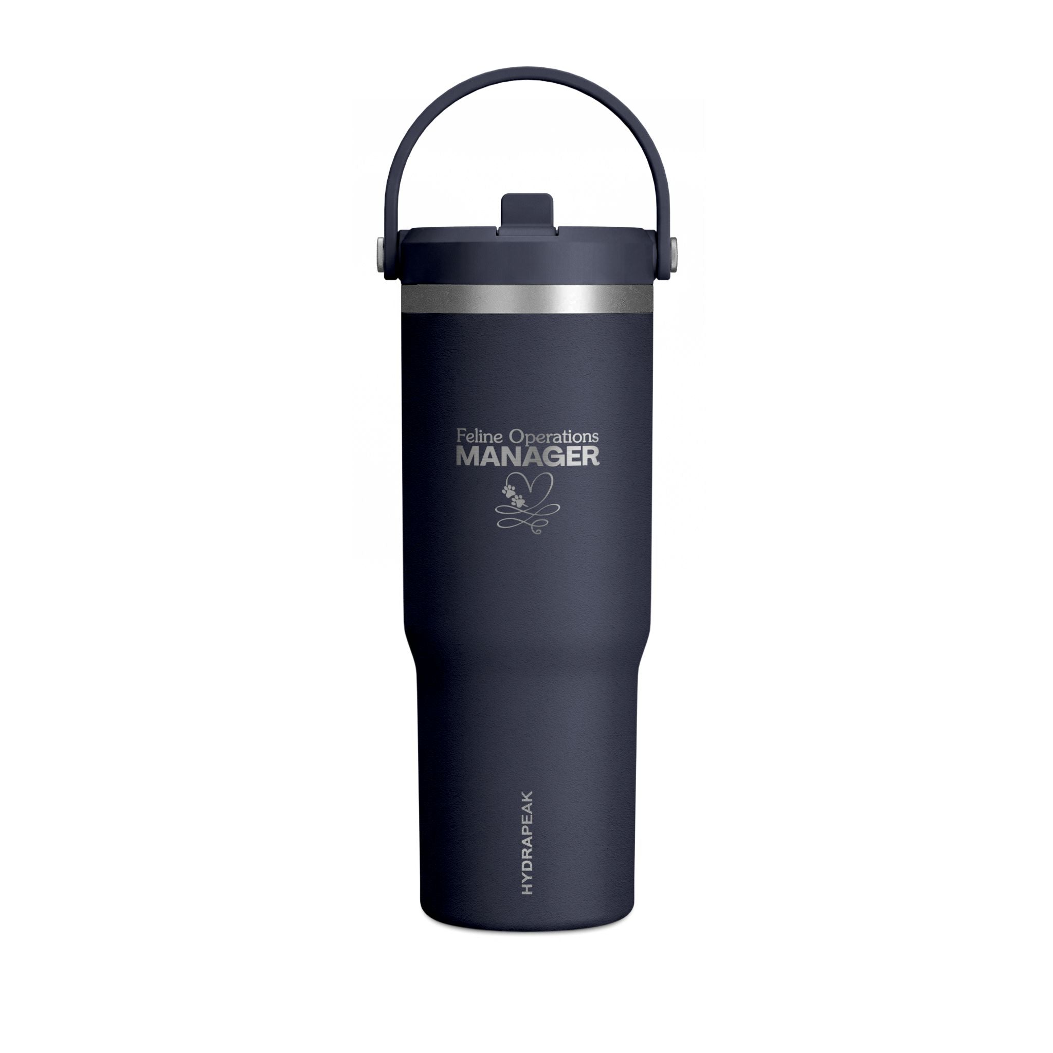 Feline Operations Manager Engraved 32 oz Insulated Tumbler