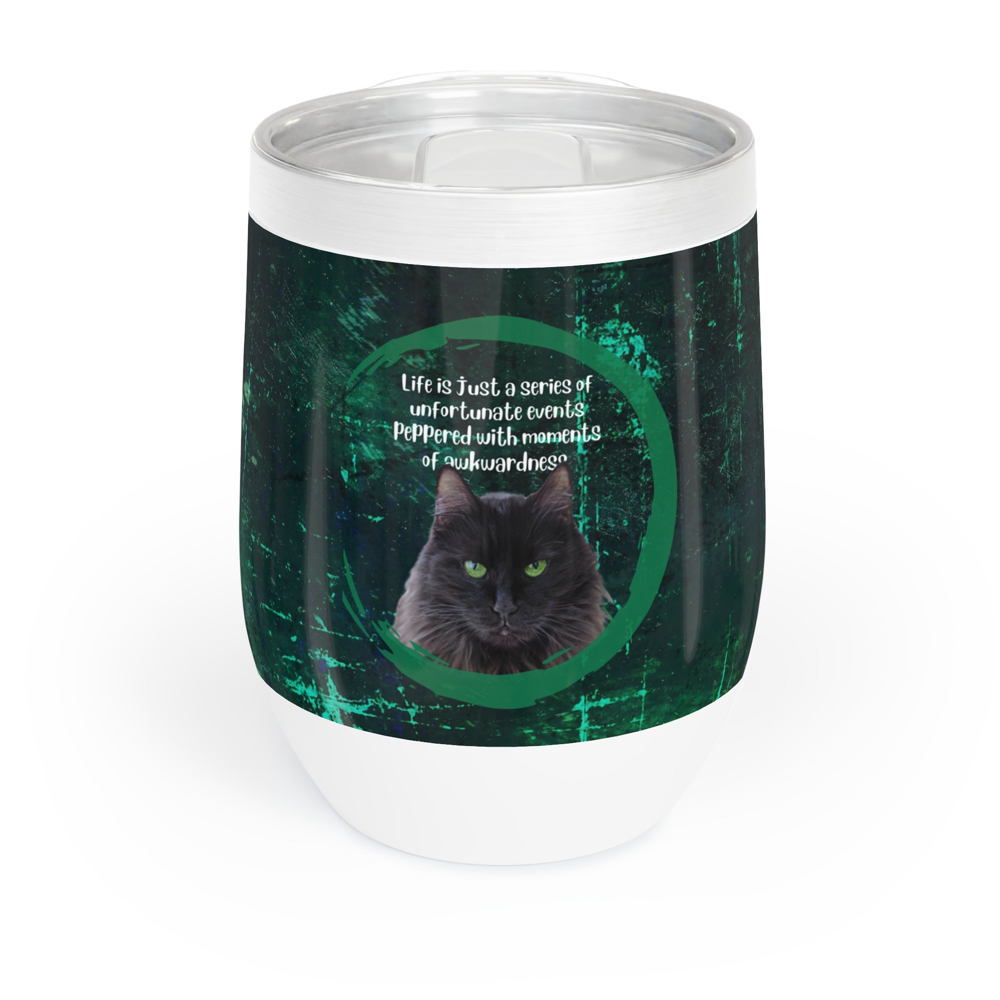 Photo depicting the ​Awkwardness Chill Wine Tumbler from EpiAl's Shop.