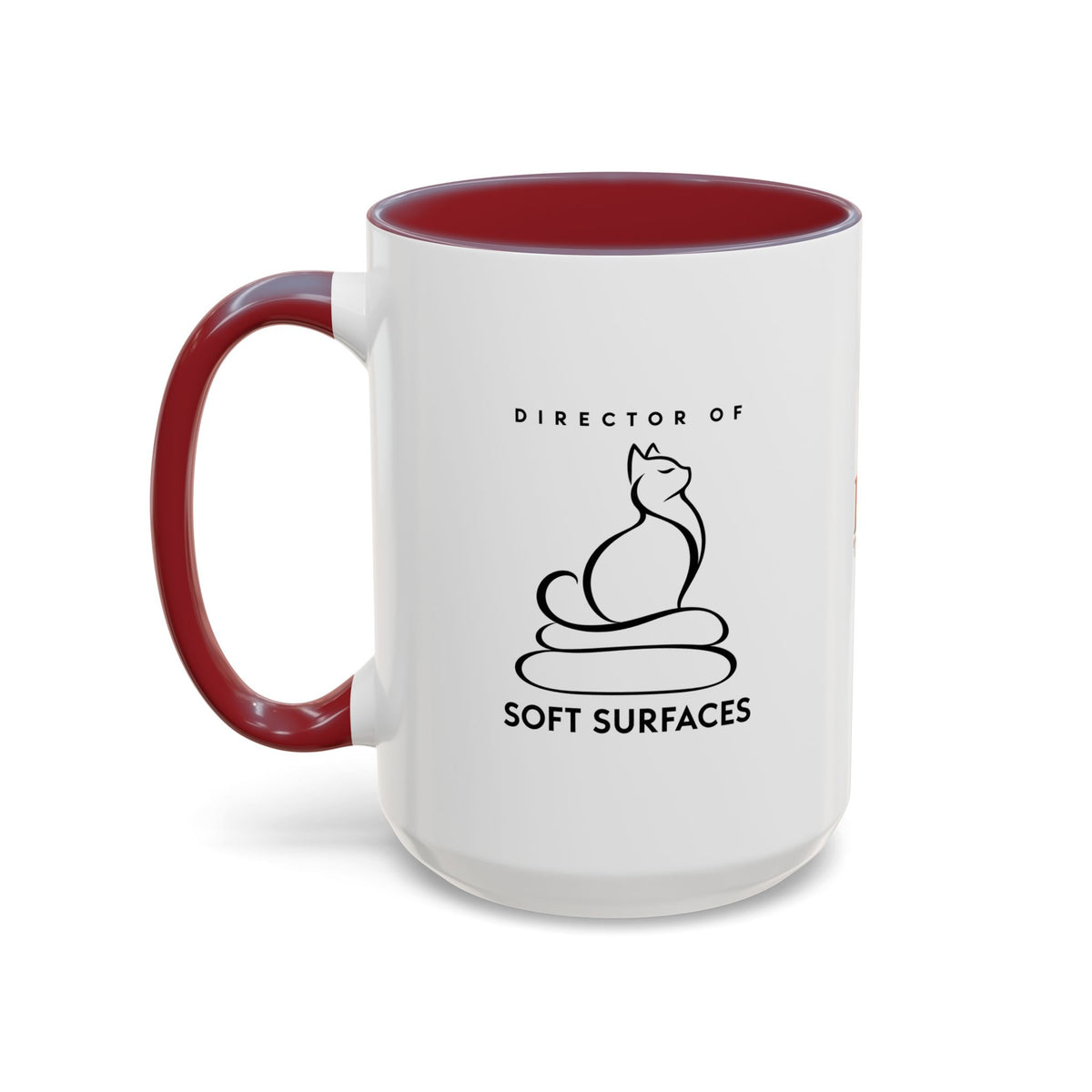 Director of Soft Surfaces Cat Mug | Funny Cat Lover Coffee Cup (11oz/15oz)