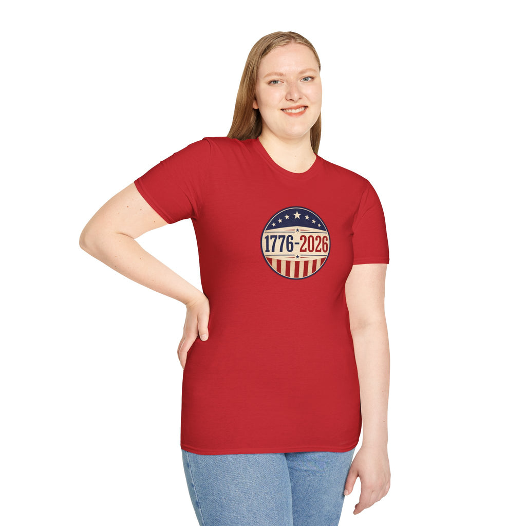 1776–2026 USA Patriotic T-Shirt | Vintage Americana Anniversary Tee
