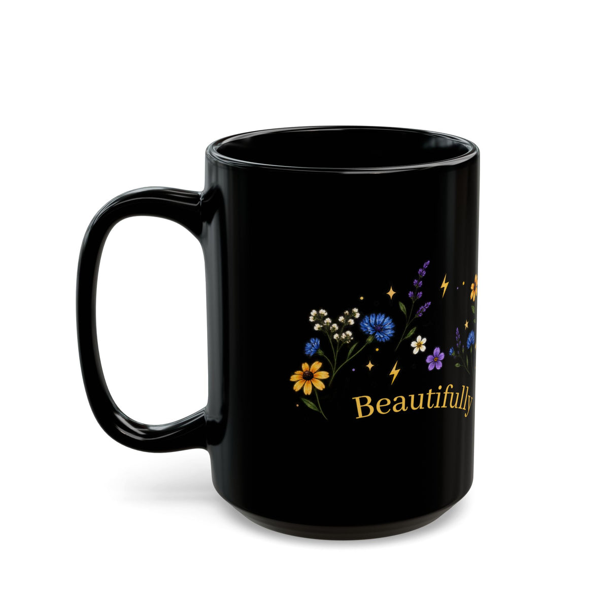 Beautifully Electric Epilepsy Awareness Black Mug (11oz/15oz)