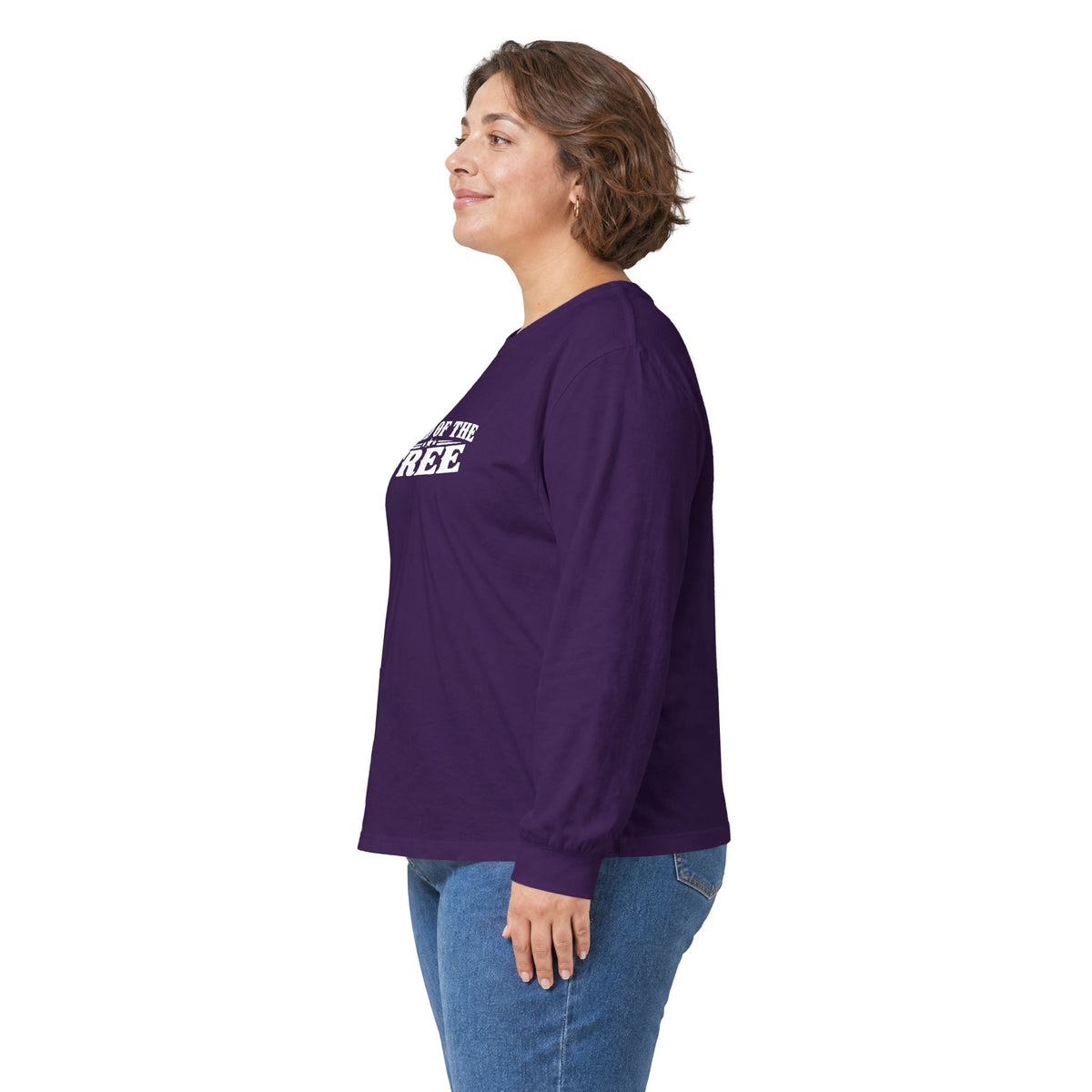 Land of the Free Long Sleeve T-Shirt | Vintage Patriotic American Freedom Tee