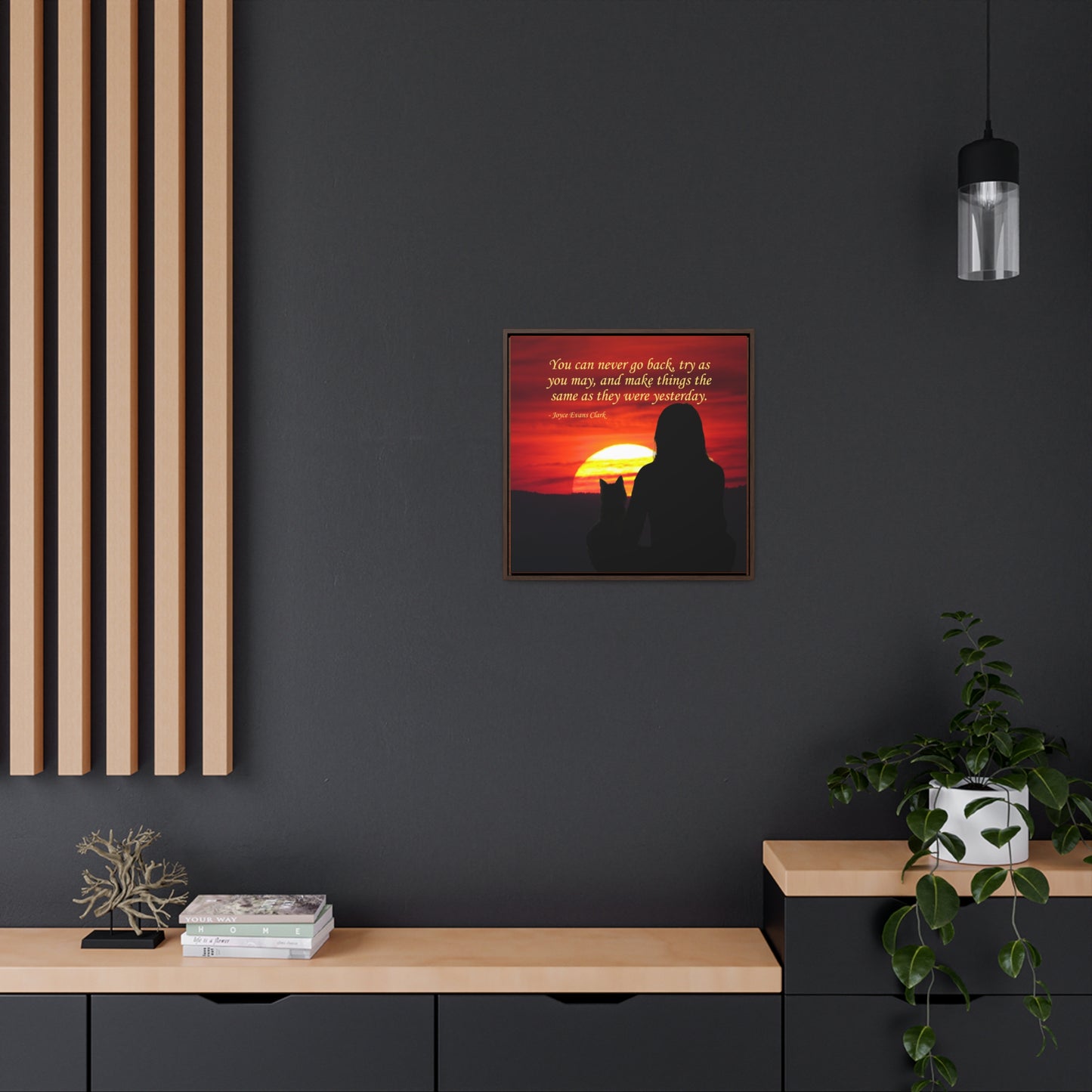 Try As You May Gallery Canvas Wraps, Square Frame