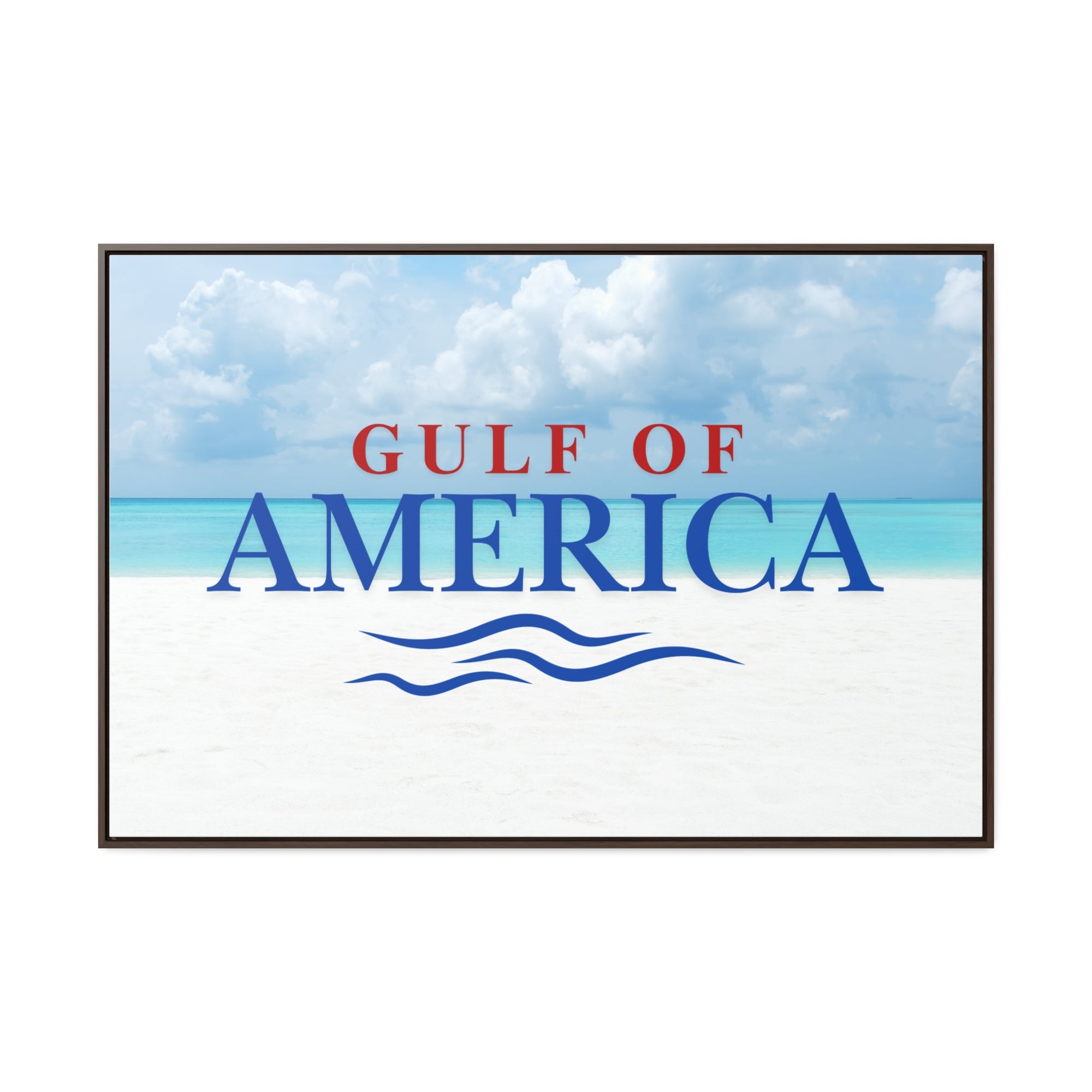American Gulf Canvas Wrap - Coastal Wall Art for Beach Lovers