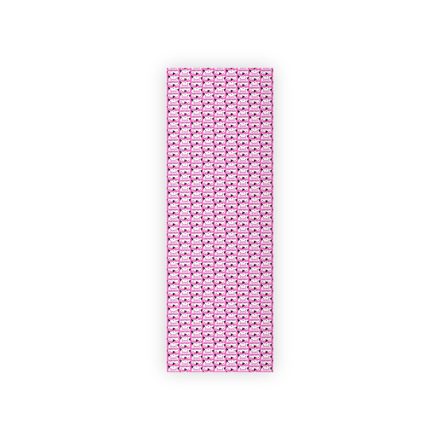 Pink Peeky Kitty Birthday Gift Wrapping Paper Rolls, 1pc