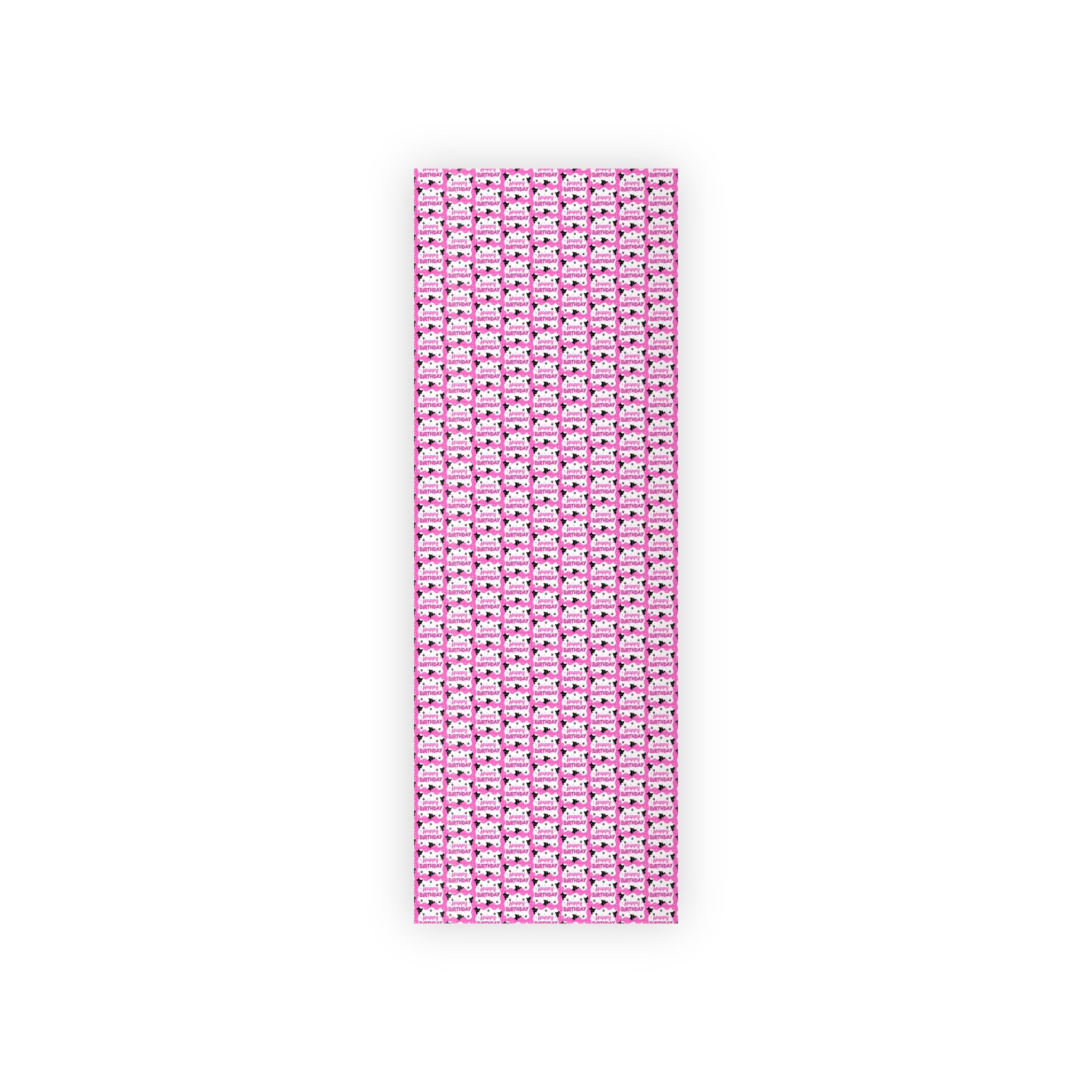 Pink Peeky Kitty Birthday Gift Wrapping Paper Rolls, 1pc - EpiAl's Shop