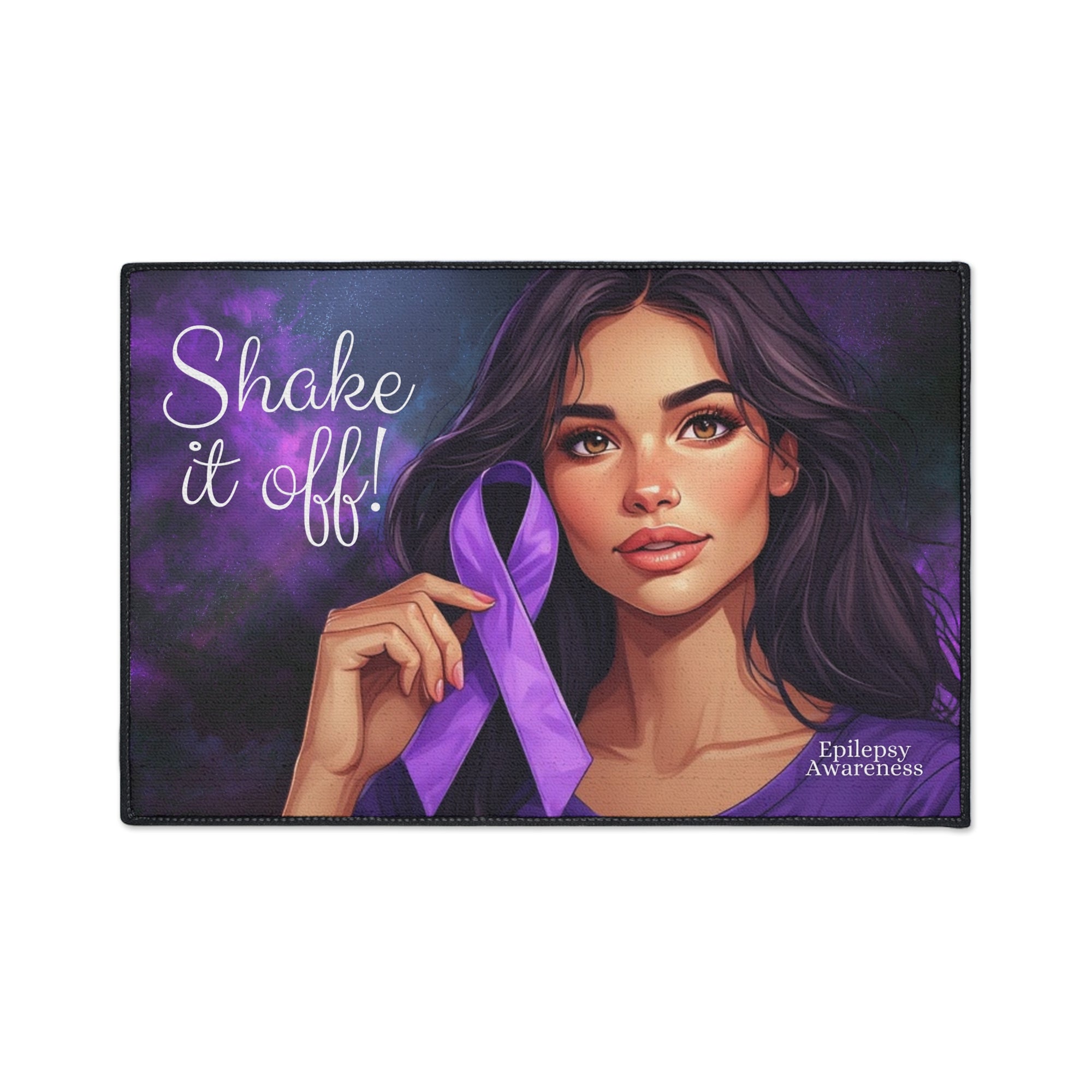 Epilepsy Awareness Heavy Duty Floor Mat, Shake It Off Design