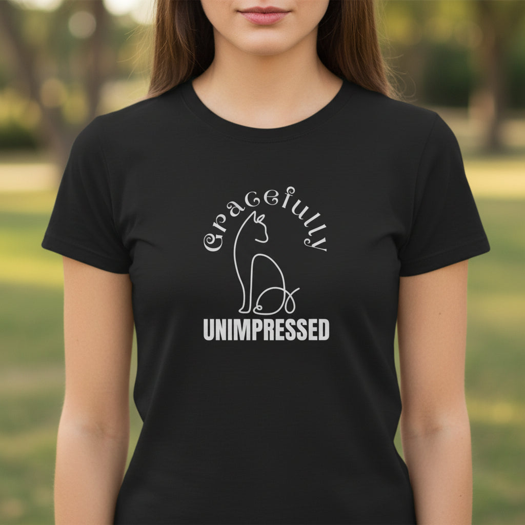 Gracefully Unimpressed Women’s Tee – Soft Look, Sharp Mood