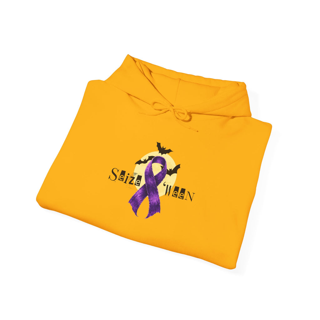 Cozy Halloween Purple Ribbon Hoodie