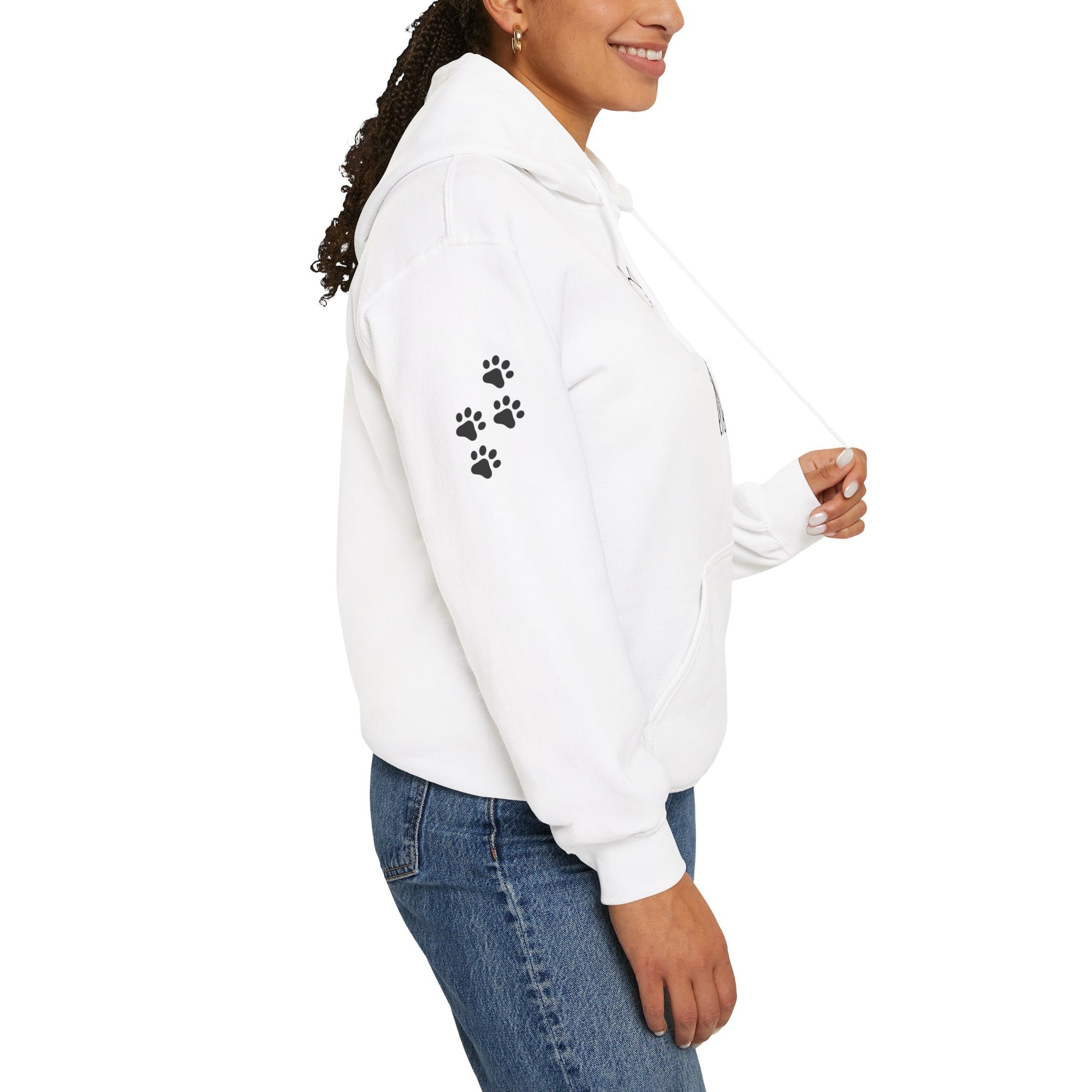 Cozy Stick Cat Lover Hoodie