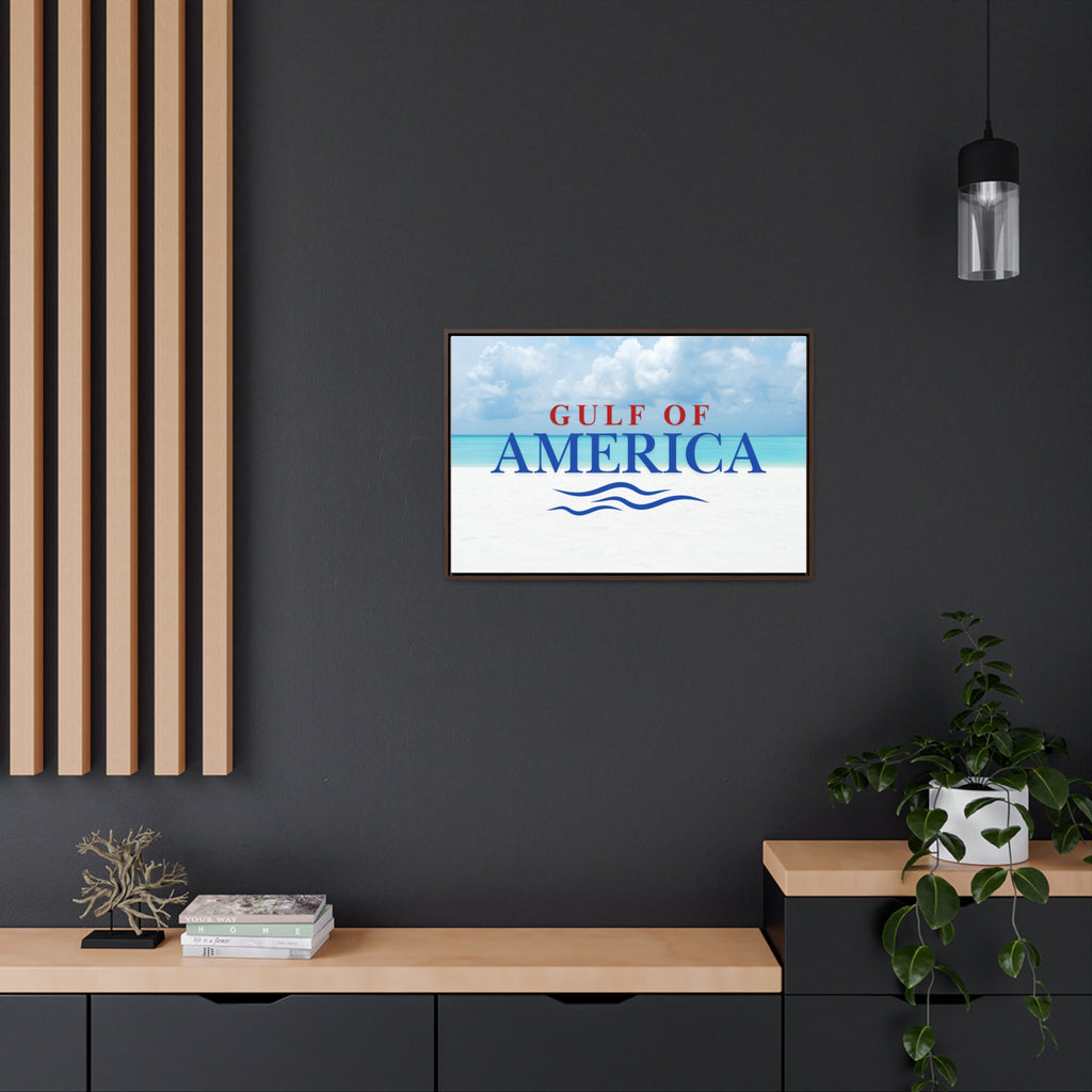 American Gulf Canvas Wrap - Coastal Wall Art for Beach Lovers