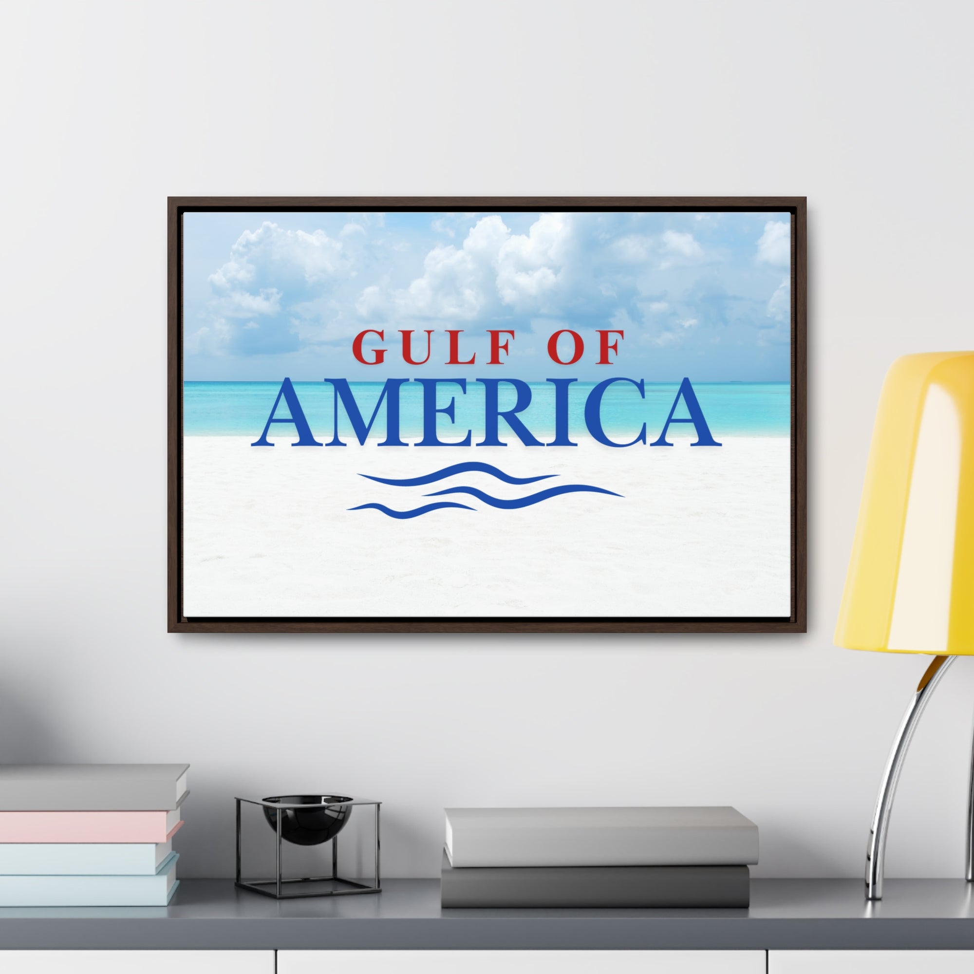 American Gulf Canvas Wrap - Coastal Wall Art for Beach Lovers