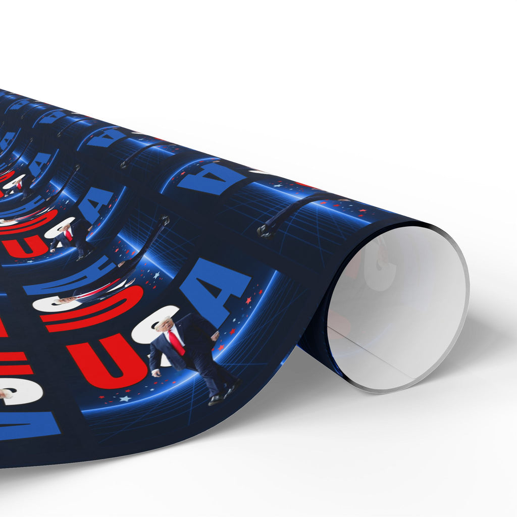 Patriotic USA Wrapping Paper for Celebrations and Holidays