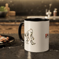 Barely There Bigfoot Ceramic Mug | Abstract Sasquatch Forest Art | 11oz & 15oz