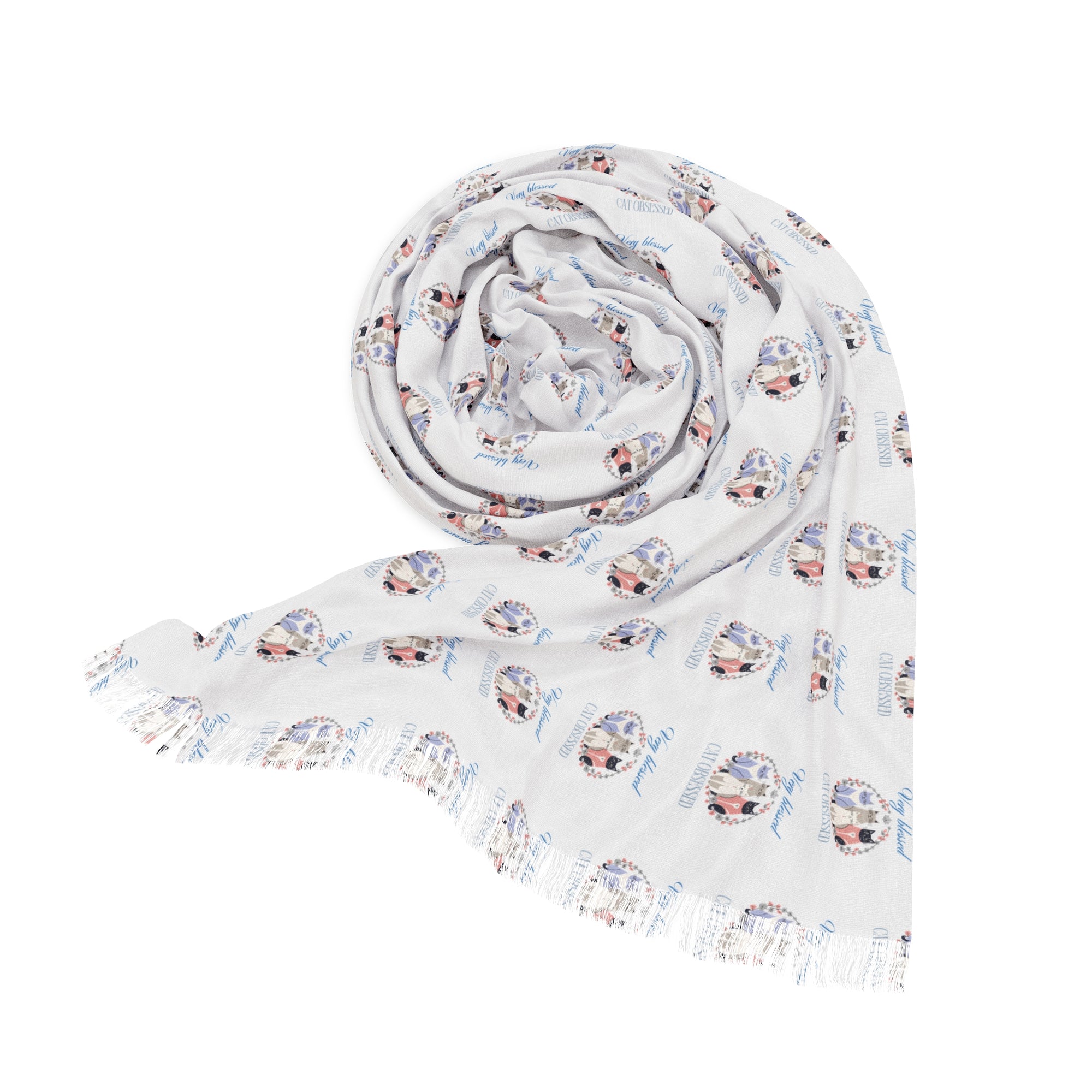 Very Blessed Cat Obsessed Light Scarf