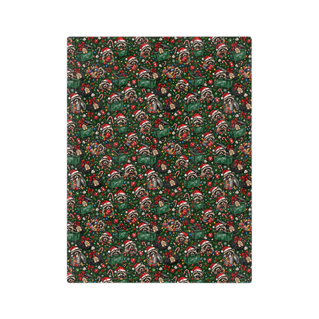 Jimothy’s Merry Trashmas Velveteen Plush Blanket