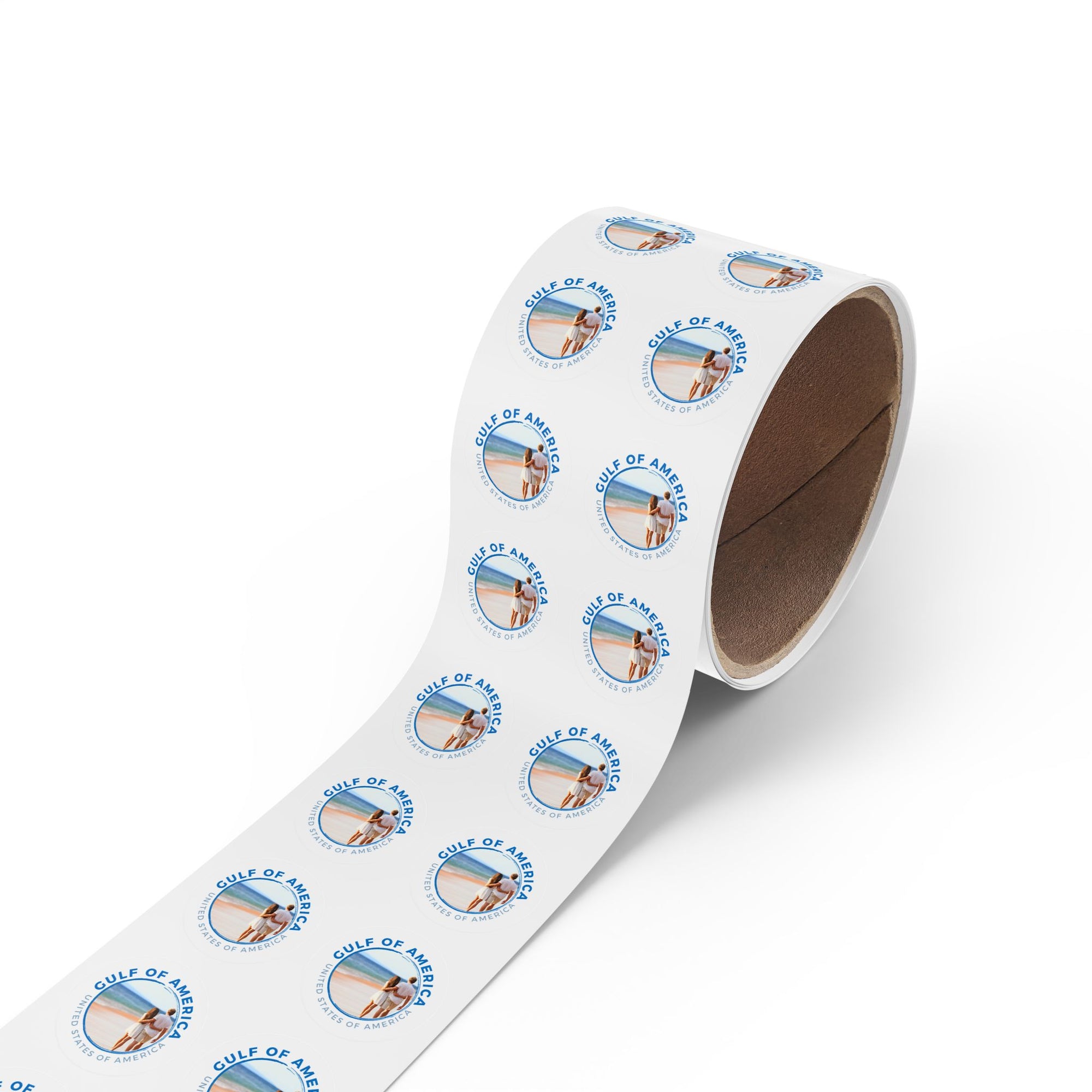 American Gulf Round Sticker Labels