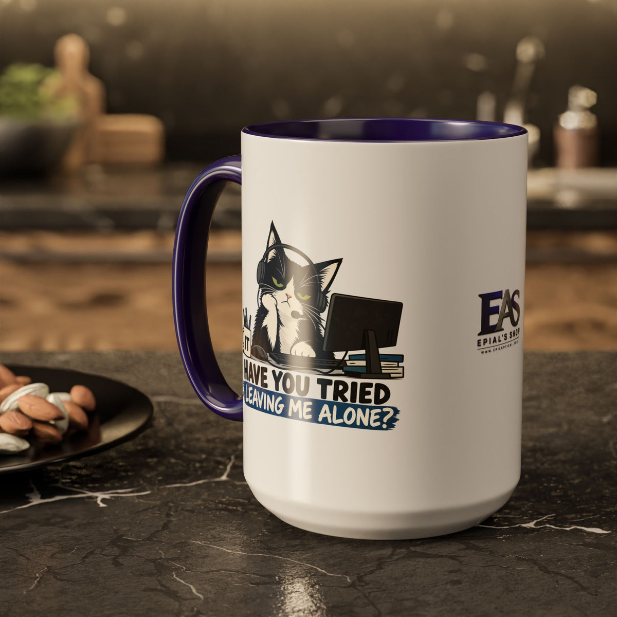 Have You Tried Leaving Me Alone? IT Cat Mug | Funny Office & Tech Support Coffee Mug