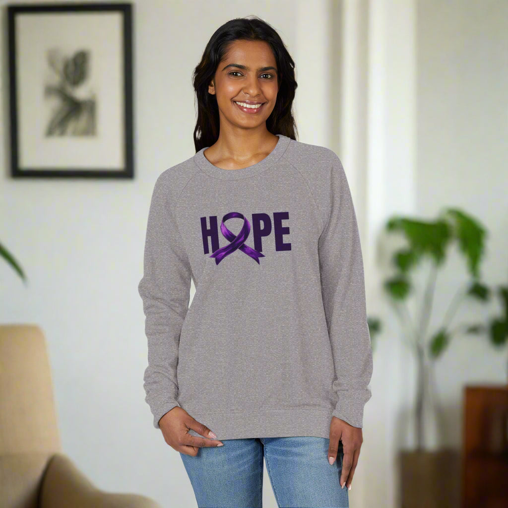Hope French Terry Crewneck Sweatshirt, Gift for a Cause