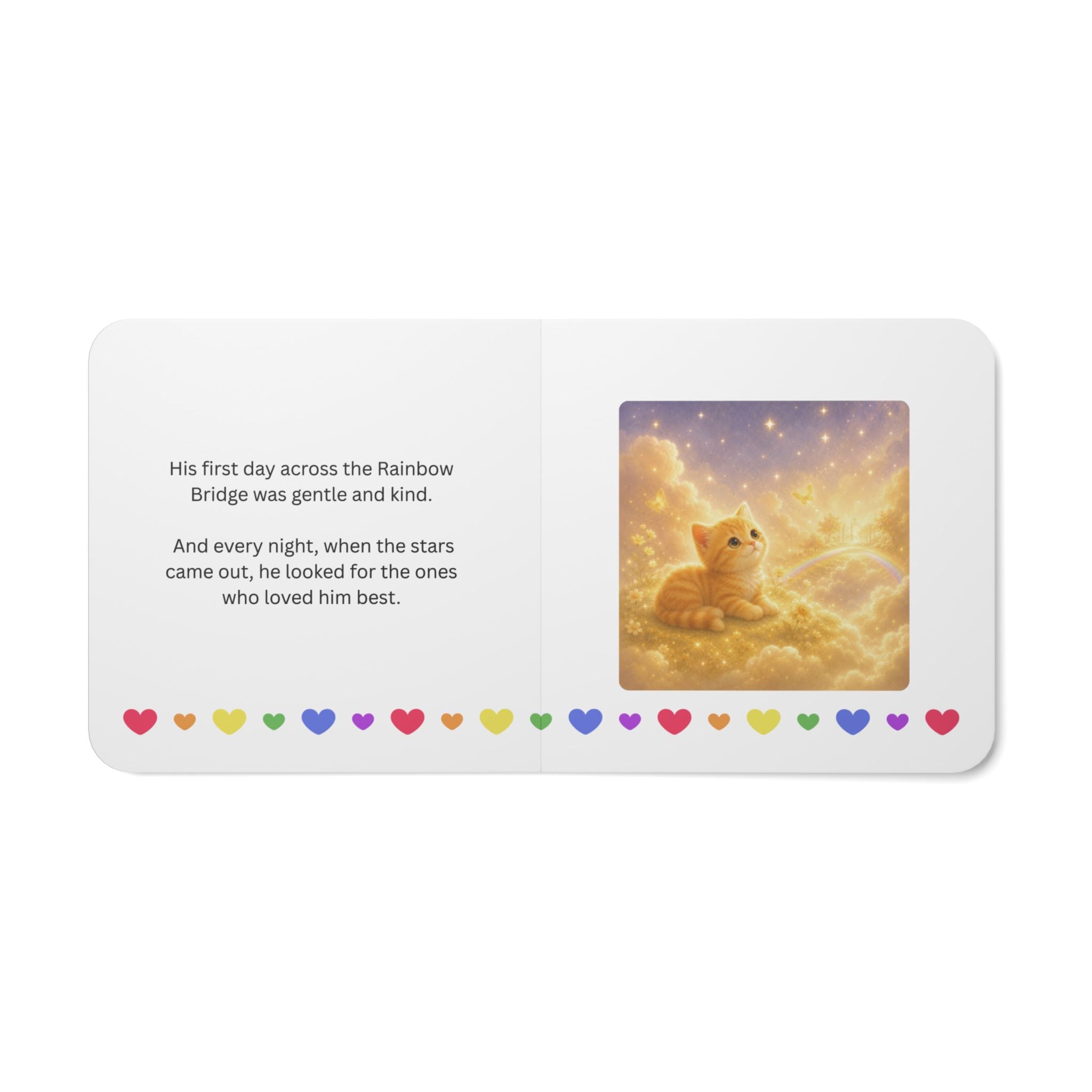 A Cat’s First Day Across the Rainbow Bridge Board Book