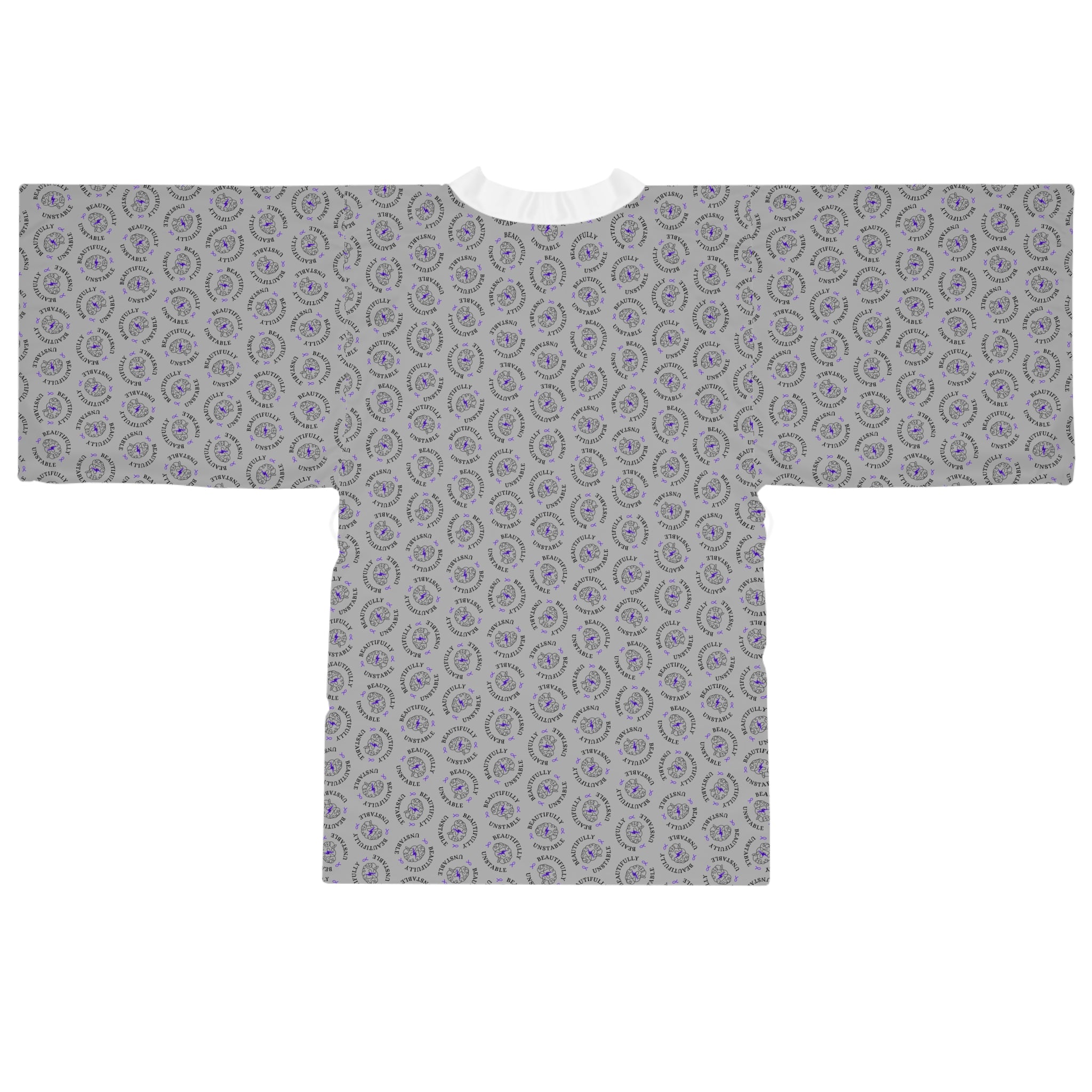 Stable Instability Epilepsy Awareness Kimono Robe – Lightweight Lounge Robe