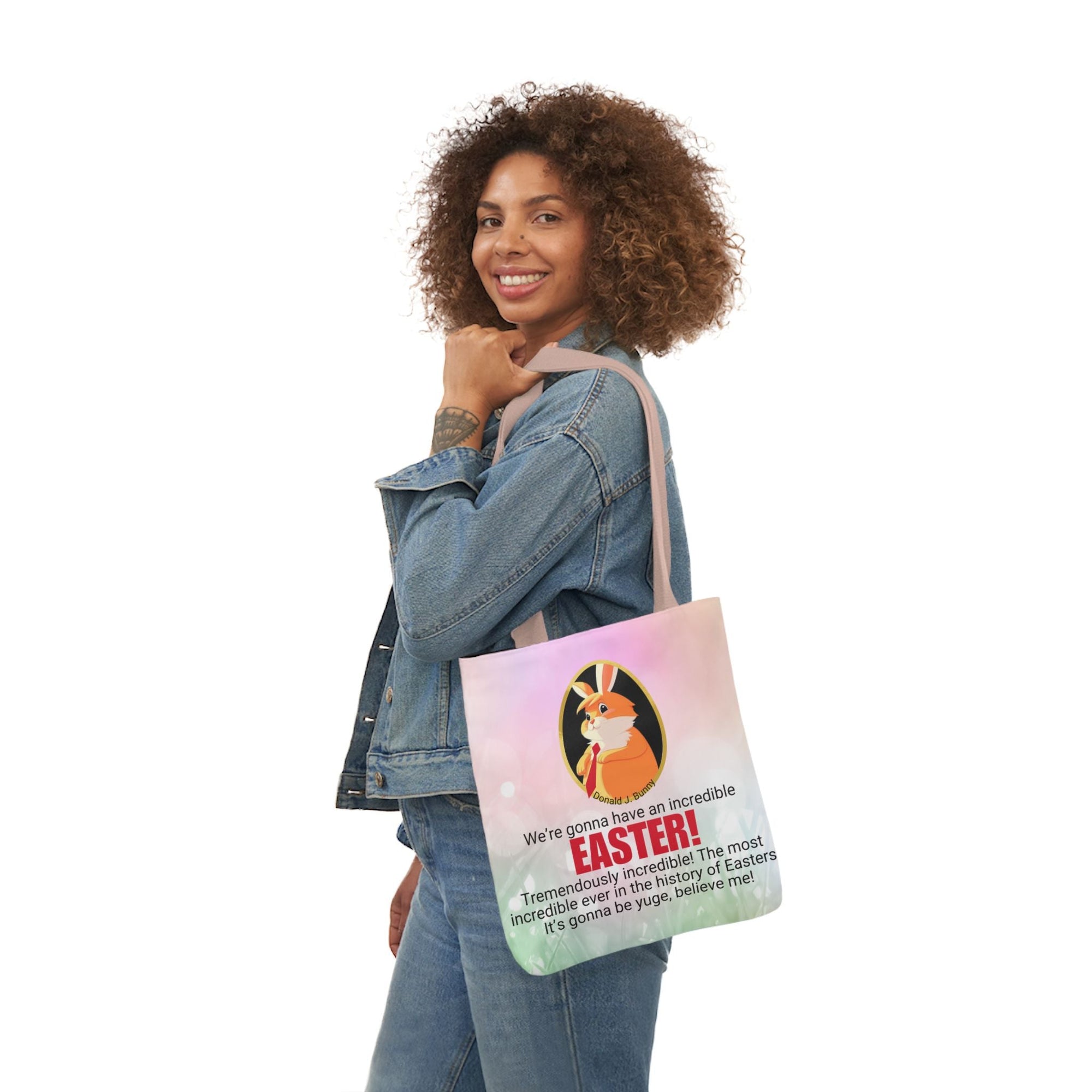 Incredible Easter Canvas Tote Bag - 5-Color Straps Printify