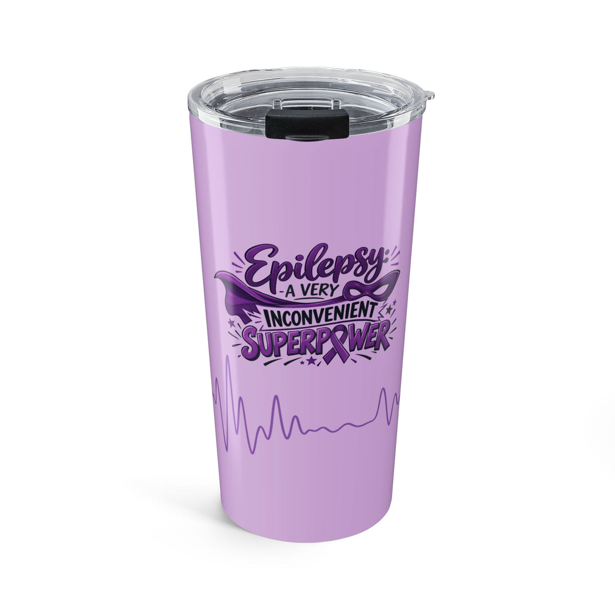 Epilepsy: A Very Inconvenient Superpower 20oz Tumbler | Funny Epilepsy Awareness Gift