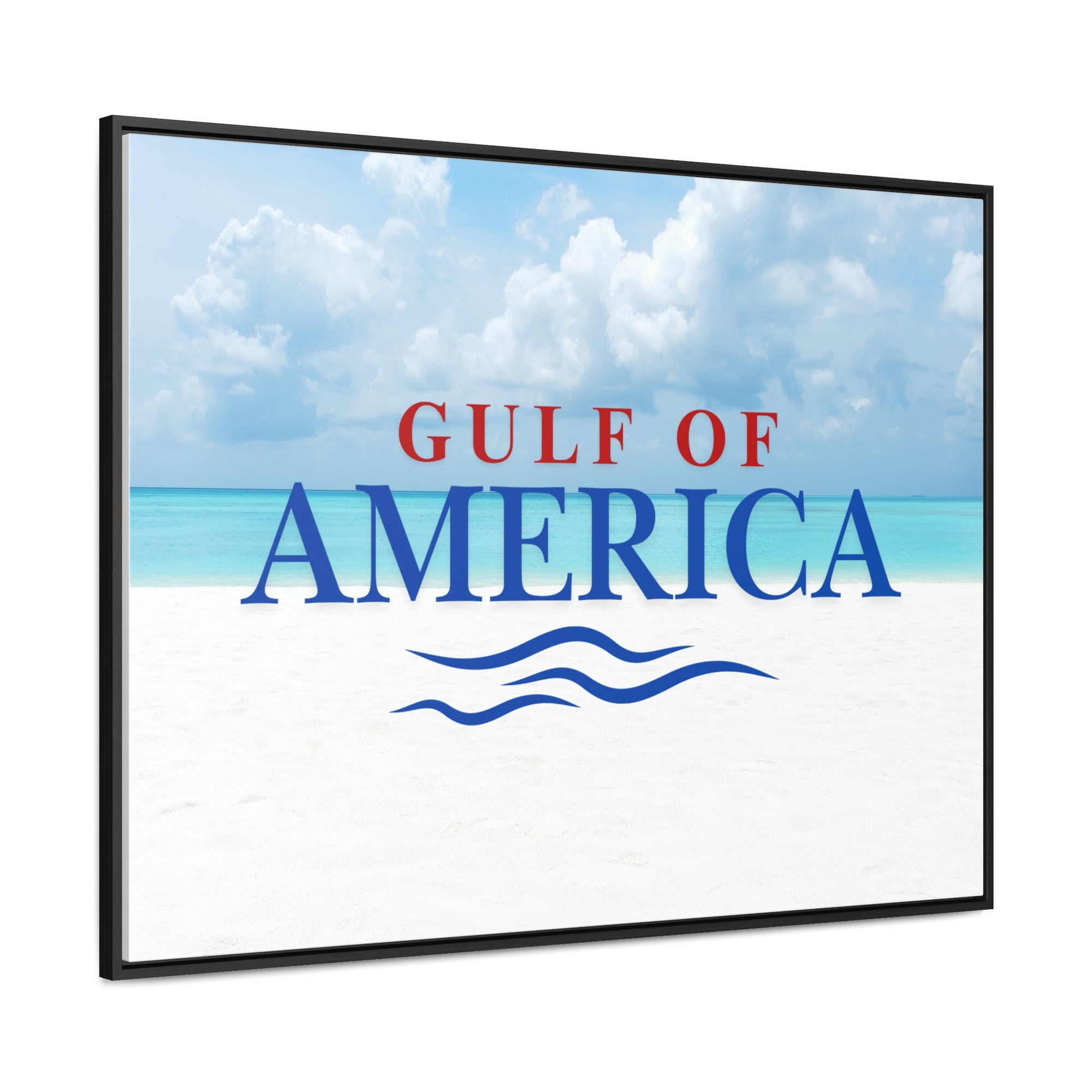 American Gulf Canvas Wrap - Coastal Wall Art for Beach Lovers