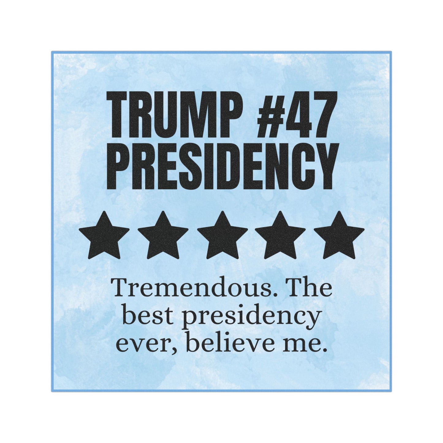 Trump #47 Presidency Five Star Review Car Magnet - Political Decor for Enthusiasts