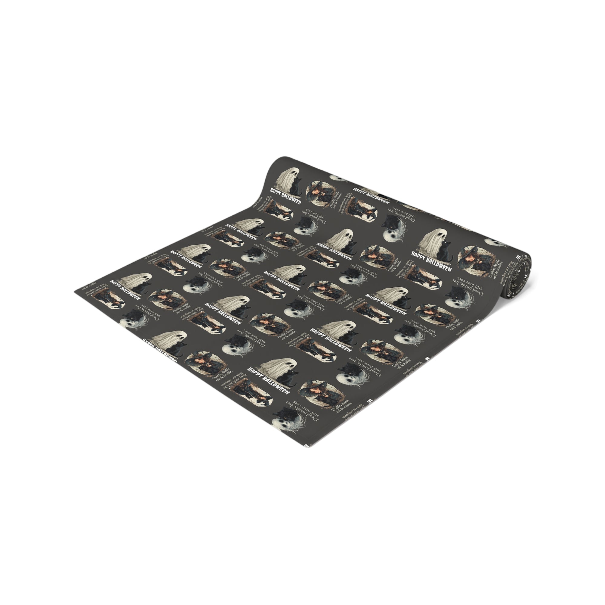 Cat-Themed Halloween Table Runner