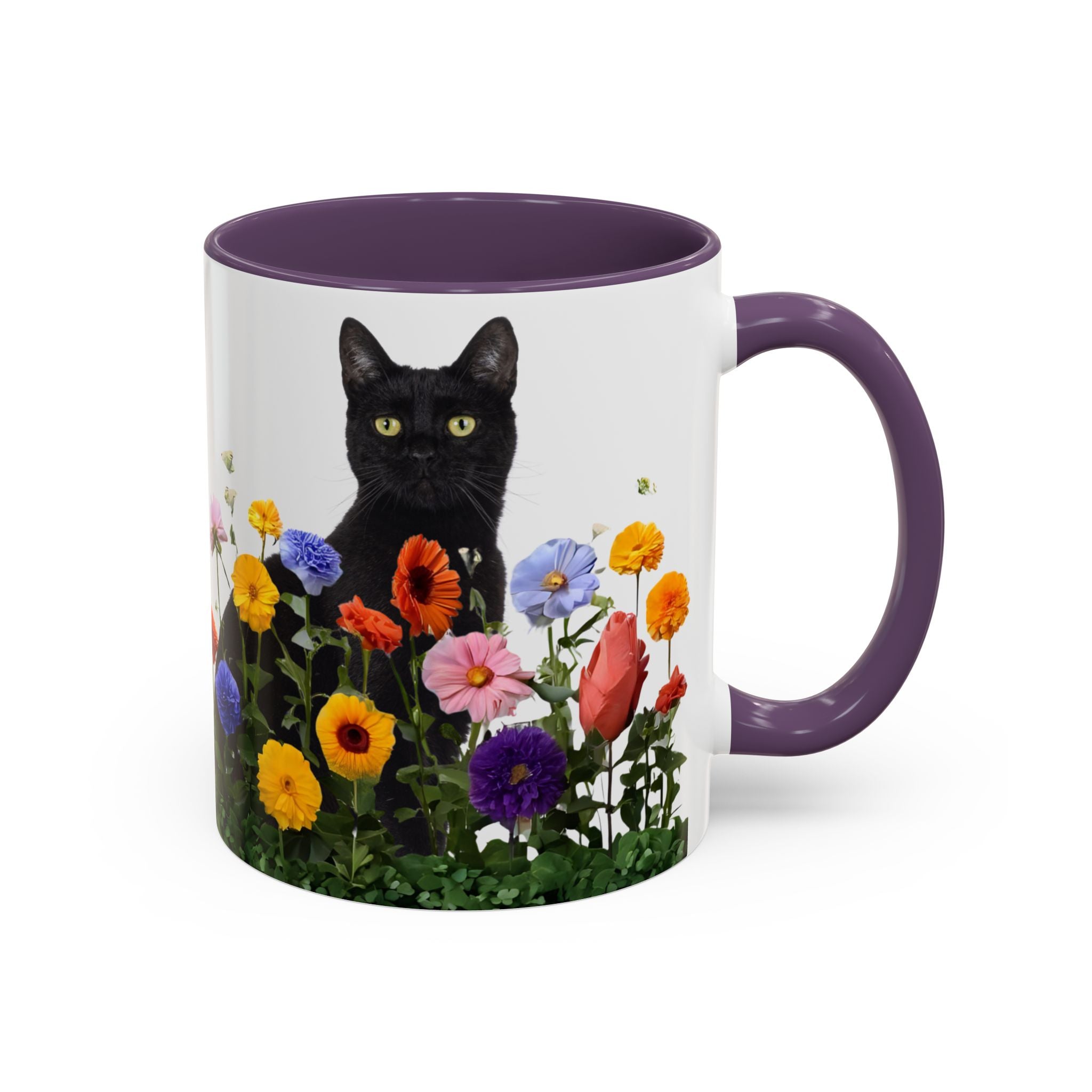 Floral Cats Coffee Mug - 11 oz/15 oz