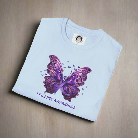 Epilepsy Butterfly Unisex Softstyle T - Shirt - T - Shirt - Epileptic Al’s Shop