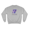 Photo depicting the ​A Warrior is Born Champion Sweatshirt from EpiAl's Shop.
