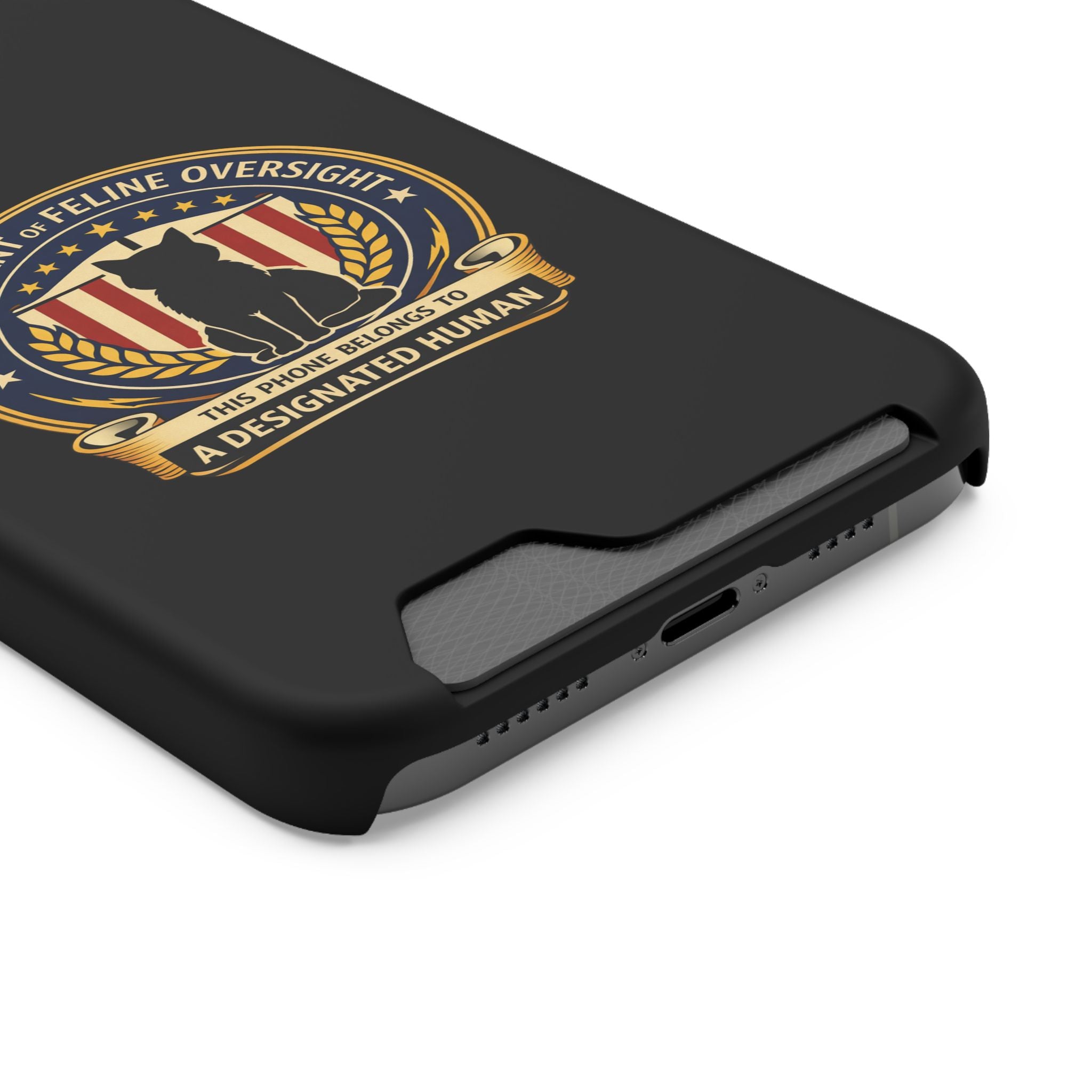 Department of Feline Oversight MagSafe iPhone Case — Designated Human Edition