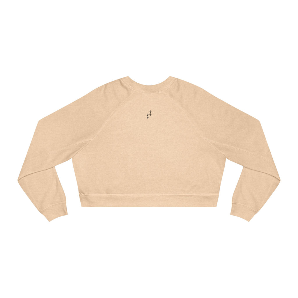 Cute Boots Questionable Decisions Cropped Sweatshirt | Funny Fall Cat Pullover