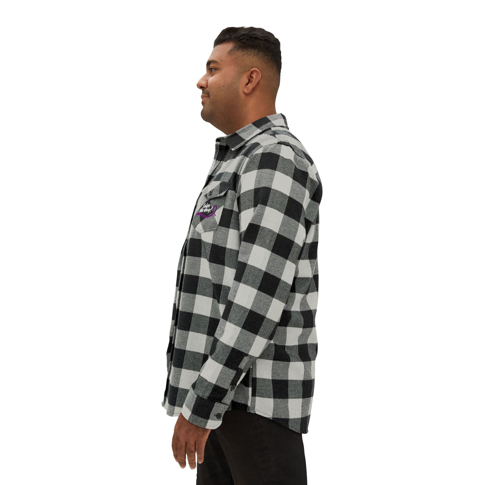 Cozy Seize the Day Unisex Flannel Shirt