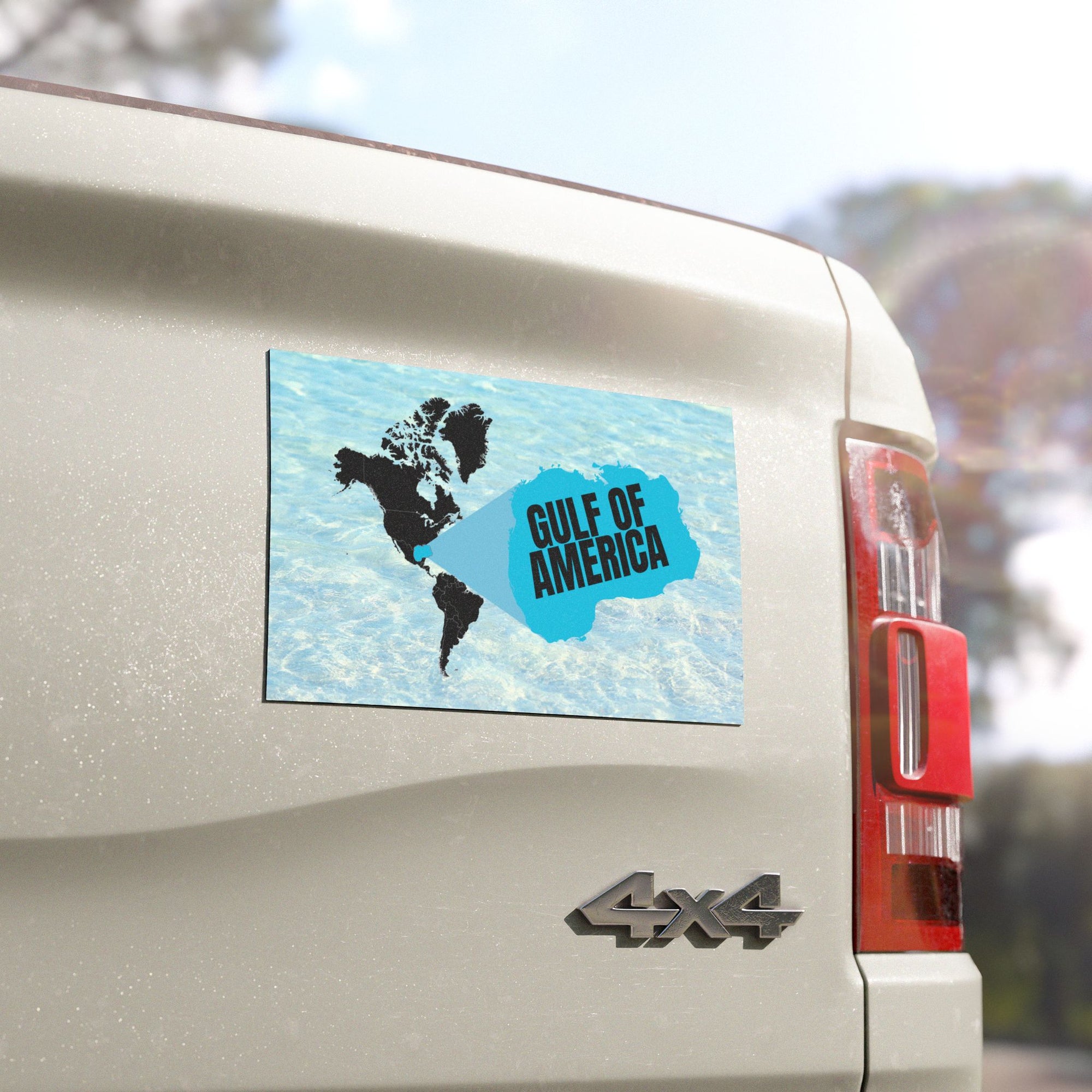 American Gulf Map Car Magnet