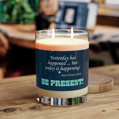 Photo depicting the ​Happening Scented Candle - Full Glass, 11oz from EpiAl's Shop.