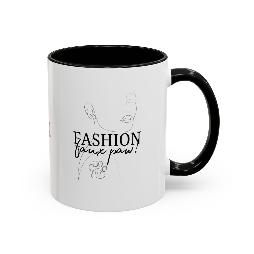 Fashion Faux Paw Accent Coffee Mug (11, 15oz)