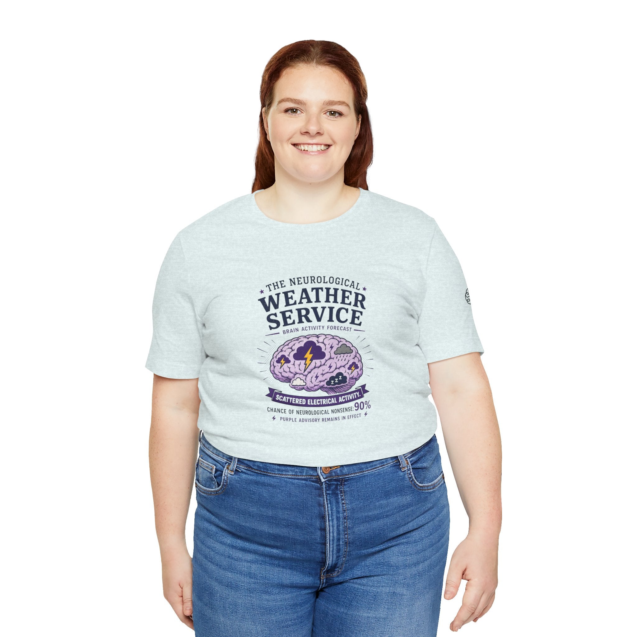 Neurological Weather Service Epilepsy Awareness T-Shirt | Brain Forecast Tee