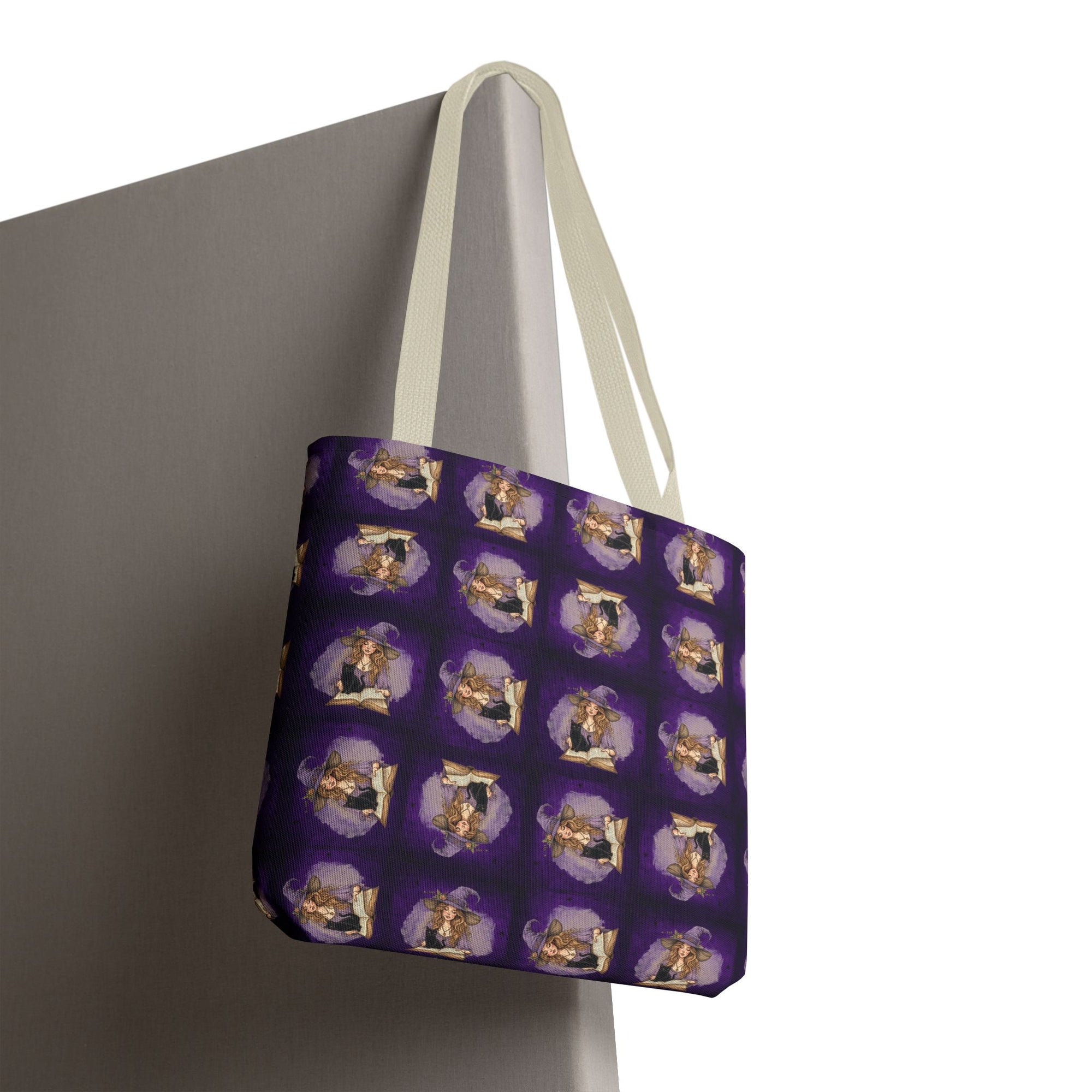 Vibrant Witchy Cat Lady Tote Bag