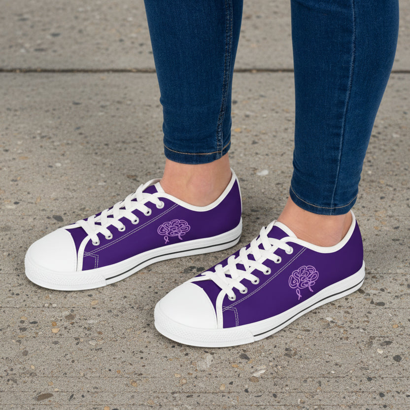 Handled, Actually – Epilepsy Awareness Low-Top Sneakers for Women