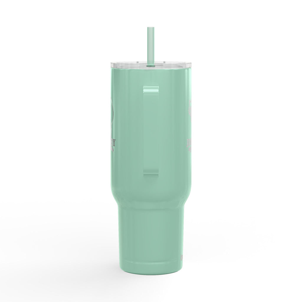 Jimothy Approved 40 oz Engraved Insulated Tumbler with Handle and Straw