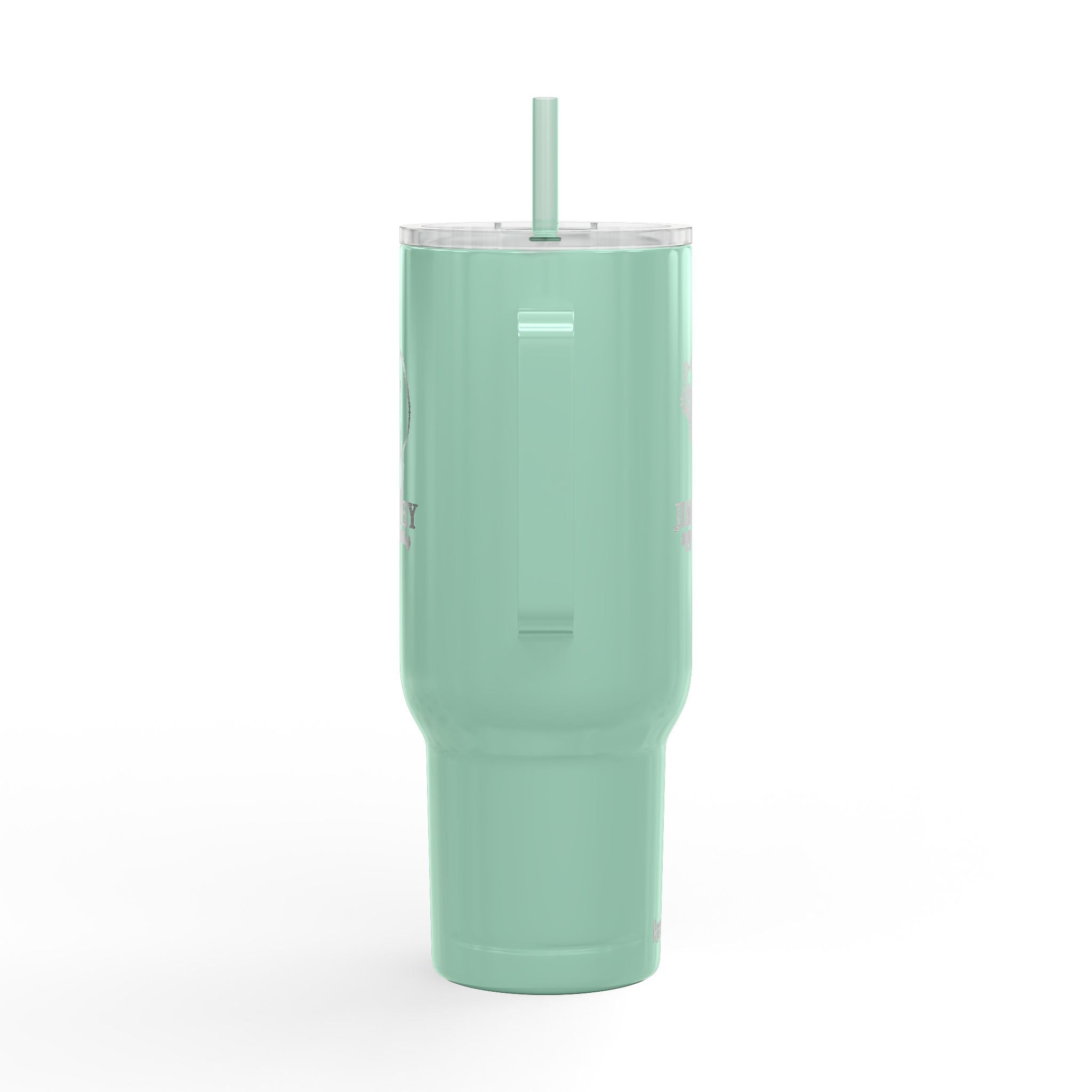 Jimothy Approved 40 oz Engraved Insulated Tumbler with Handle and Straw